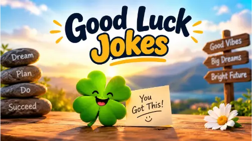 Hilarious Good Luck Jokes + Jokes Generator