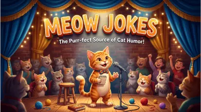 Hilarious Meow Jokes + Jokes Generator